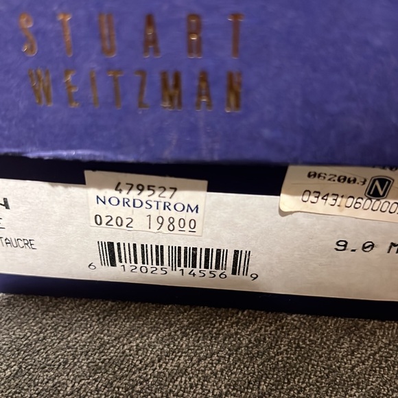 Stuart Weitzman Women's Toucan Taupe Crepe Fabric Pumps Size 9 - Picture 9 of 9